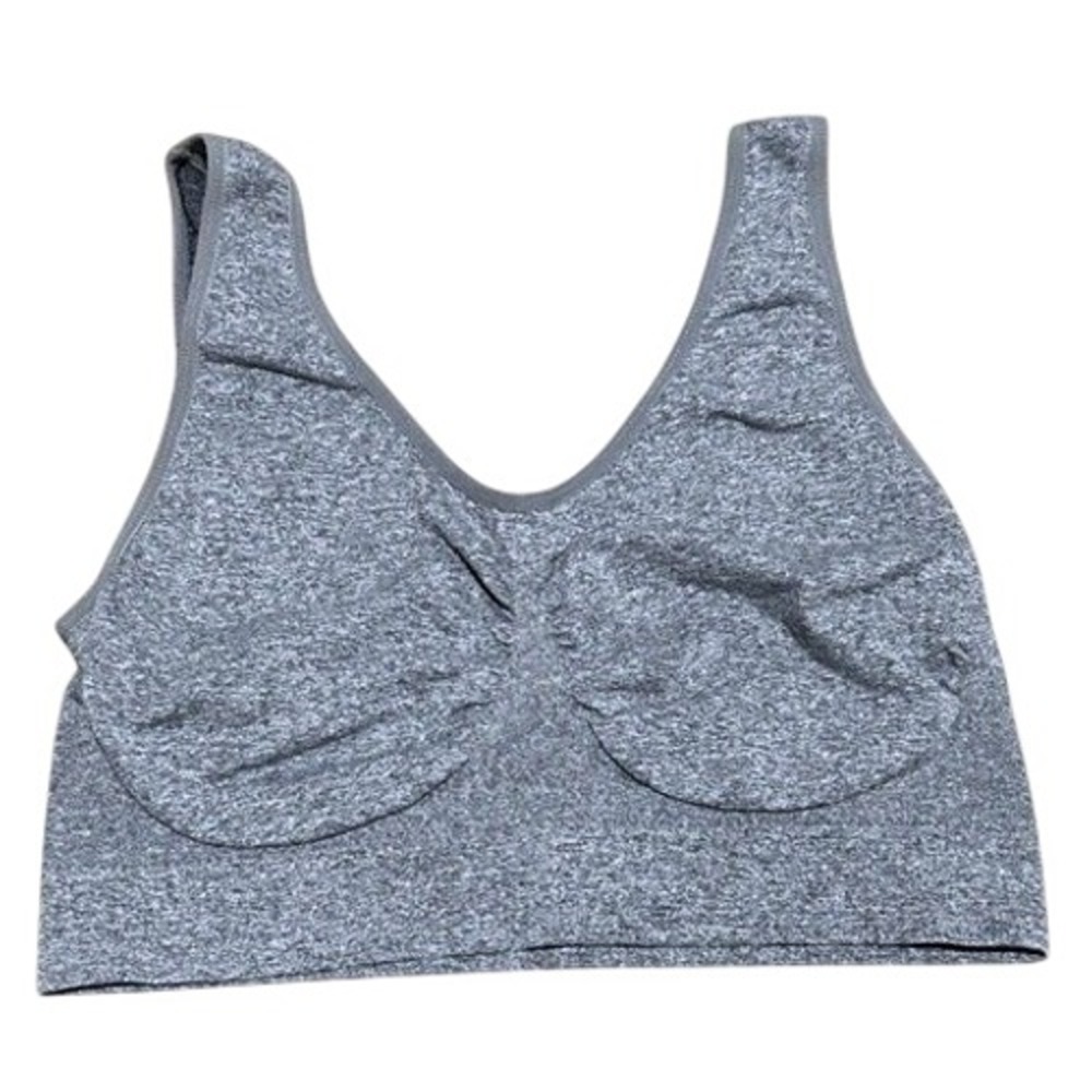 CMX Get Moving‎ Women Heather Gray Seamless Sports Bra 2X Activewear
